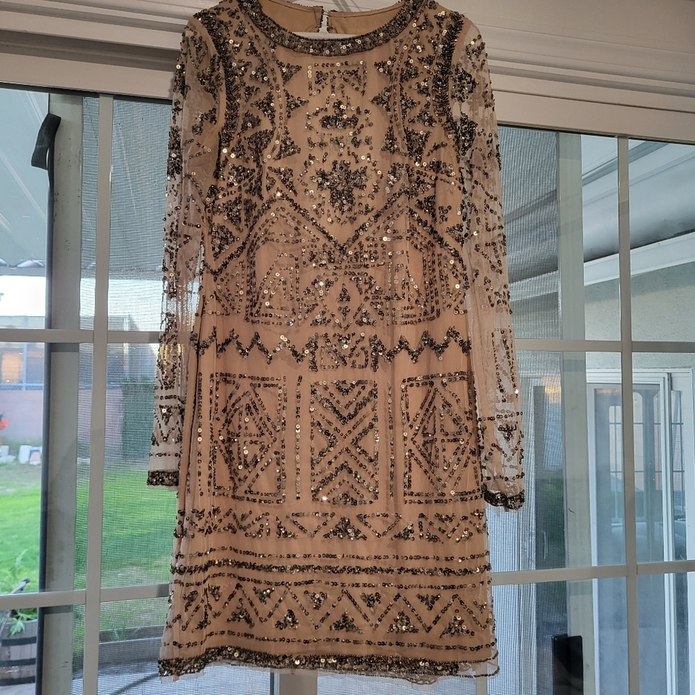 Short sequin cocktail dress